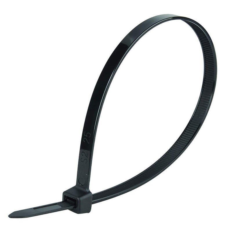 Superun Heavy Duty Zip Ties 8 Inch, 50 Lbs Tensile Strength Selflocking Wire Ties (Industrial Grade Cable Ties) Pack of 100 Black - Image 2